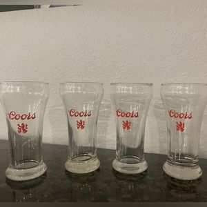 Set of 4 Vintage Coors Glasses